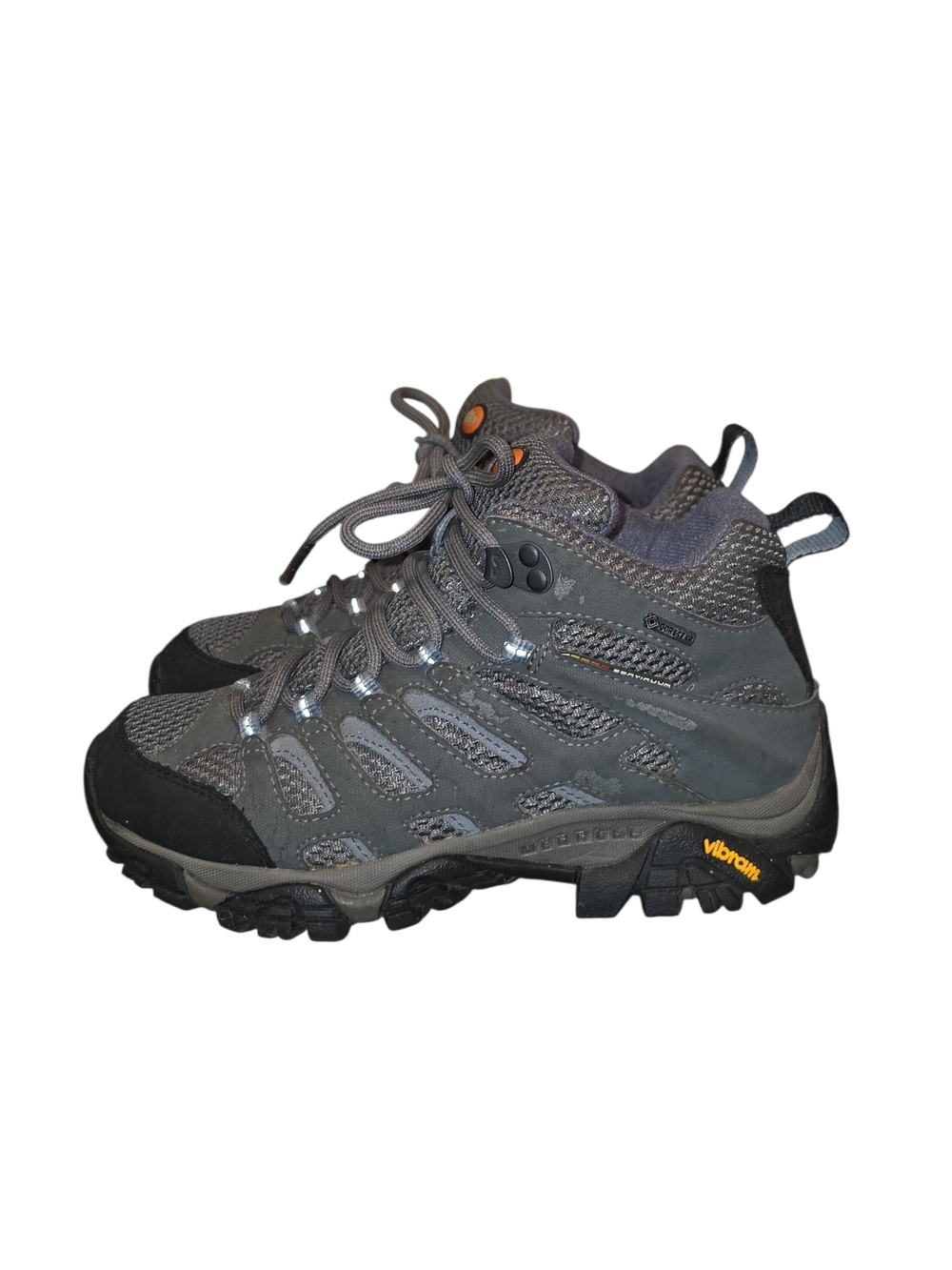 Merrell Unisex Grey Vibram-Soled Hiking Boots Sz 6